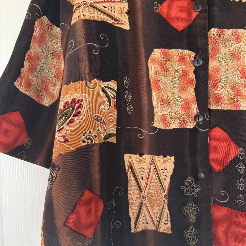 Vintage Funky Button Down (Plus Size) - image 2